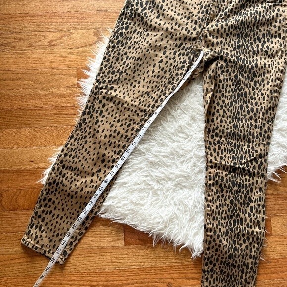 Good American Good Waist Leopard Print Skinny Jean | Size 33 Waist - Picture 3 of 9